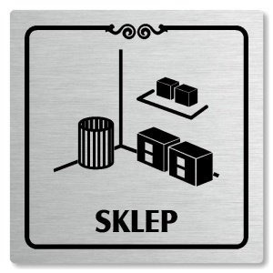 Sklep, 80x80mm, stříbrná, Texas